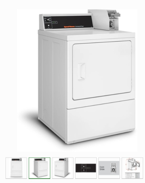 SPEED QUEEN 27 Inch Commercial Gas Dryer